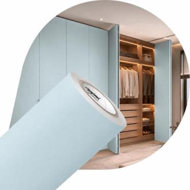 Imagem de Vinil Adesivo Azul Glacial Silvermax Móveis Armários 0,61x5m - IMPRIMA