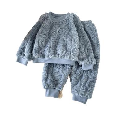 Imagem de Conjunto De Pijamas De Flanela Para Meninas, Estilo Coreano, Aconchega