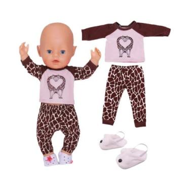 Imagem de Pijamas E Sapatos Para Bonecas De 18 Polegadas, Acessórios De Roupas P