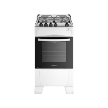 Imagem de Fogão Atlas 4 Bocas Com Mesa de Inox Mônaco Top Branco Bivolt, Branco,