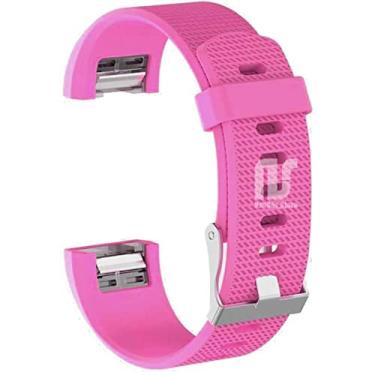 Imagem de Pulseiras unissex para Fitbit Charge 2 - Pulseira de substituição - Nandos-Store (Rosa pink)