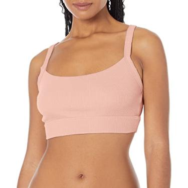 Imagem de Hanes Dhy201 feminino Eco Luxe Long Line Scoop Crop, Brilho rosa, PP
