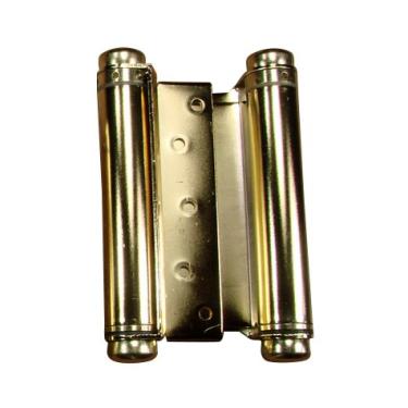 Imagem de Dobradiça dupla de ação de tomada dobradiça, aço sólido e resistente, com acabamento em latão, para portas e portões, 6 Inch, Brass