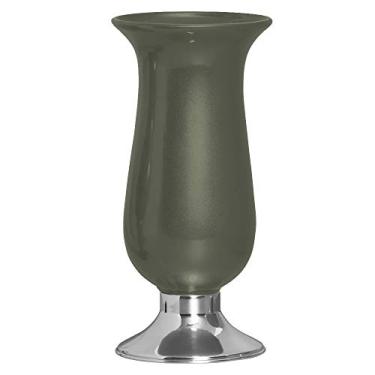 Imagem de Vaso Imperial Pé De Alumínio Ceramicas Pegorin Onix