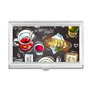 Imagem de The Best Restaurant in The Town Wins porta-cartões de visita Carteira de bolso