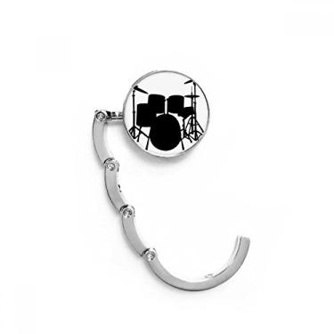 Imagem de Kit de bateria de música musical energética, gancho de mesa com fecho decorativo, gancho dobrável