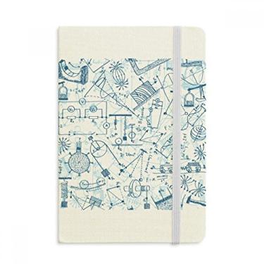 Imagem de Caderno de quadro de mecânica eletromagnética azul oficial de tecido rígido diário clássico