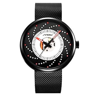 Imagem de Relógio de Pulso Masculino Sinobi Relógio Luminoso Design de Rodas Driver Aço Inoxidável À Prova D'agua (C2)
