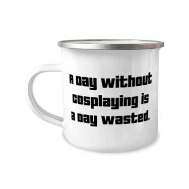 Imagem de Epic Cosplaying s, A Day Without Cosplaying is a Day Wasted, Caneca de camper de 355 ml