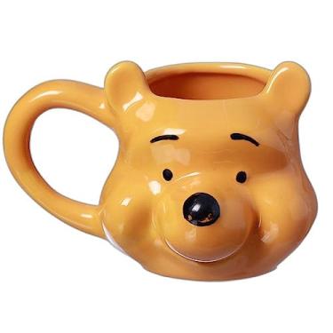 Imagem de Caneca 3d Ursinho Pooh Rosto Porcelana 500ML Oficial Disney