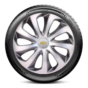 Imagem de Calota 5701 GM Aro 15 Prata e Grafite Velox Escolha o carro