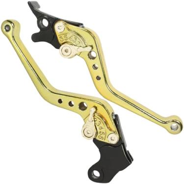 Imagem de Manete de freio embreagem esportivo NXR125 NXR150 NXR160 Bros XRE300 NX400 Falcon XR250 Tornado par Cor: Dourado