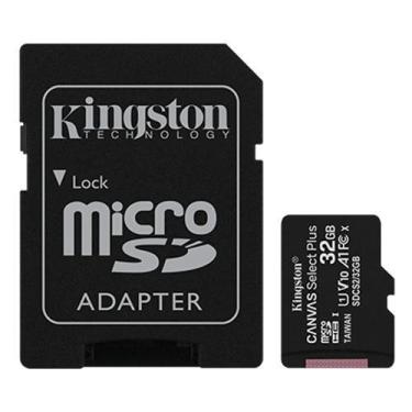 Imagem de Cartão Micro Sd Kingston 32Gb Canvas Select Plus 100Mb/S Com Adaptador