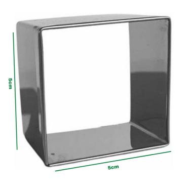 Imagem de Cortador Quadrado Brownie, Bolo E Massas 5 X 5 Inox