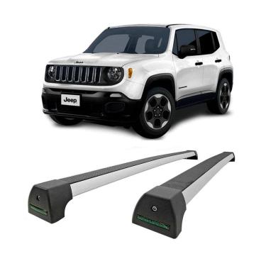 Imagem de Rack De Teto Alumínio Jeep Renegade 2015 até 2023 Sem Longarina -  Long Life