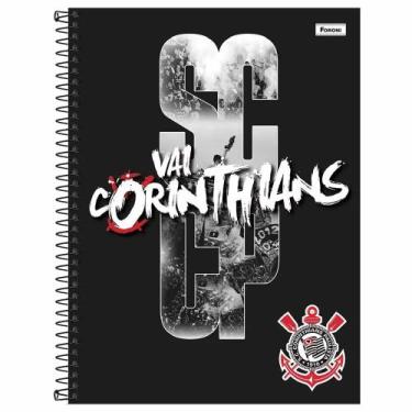 Imagem de Caderno Vai Corinthians 10 Matérias Universitário Espiral - Foroni