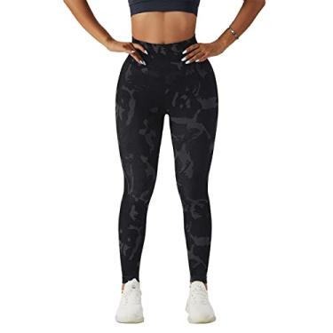 Imagem de Leggings de Ioga, Calças de Ioga de Comprimento Total Macio de Secagem Rápida Com Alta Elasticidade para Mulheres para Esportes (XL)