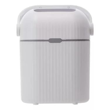 Imagem de Lixeira Buba 9 Litros De Plástico Com Tampa Para Fraldas