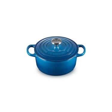 Imagem de Le Creuset Panela Redonda 18 cm Ferro Fundido Esmaltado Signature Azul Marseille
