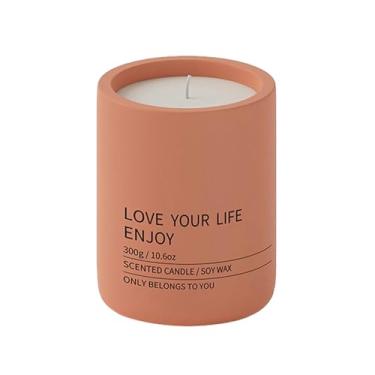 Imagem de 2 peças copo de vela de cerâmica minimalista e criativo nórdico para casa, vela de soja, copo vazio para casamento, jantar, festa alta 8-OW-0238 aroma de groselha preta