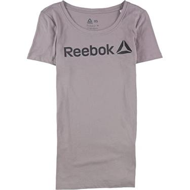 Imagem de Reebok Camiseta feminina linear com gola redonda