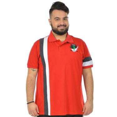 Imagem de Camisa polo eficaz plus size fenomenal(sem elasticidade) Vermelho 56-Unissex