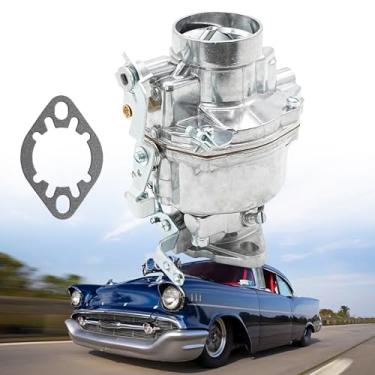 Imagem de Carburador manual Rochester B tipo 1 barril compatível com caminhonete Chevy GMC 1950-1957 3.8L 3852CC 235Cu. In. l6 GAS OHV naturalmente aspirado. Caminhão Chevry 1932-1952 3,5L 216 ci motor de 6