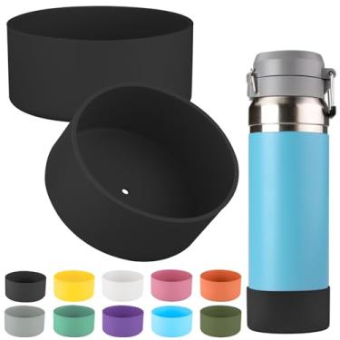 Imagem de Stanley Quick Flip GO, 2 Capas de Silicone Antiderrapante e Silenciosas, Proteção contra Arranhões e Ruídos, Sem BPA, Lavável à Mão, Preto, 1020 g