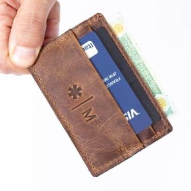 Imagem de Carteira Slim de Couro - Italia - Maktub-Masculino