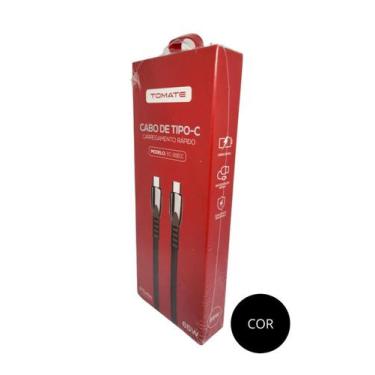 Imagem de Cabo Dados Type-C Type-C Turbo 1.2M 3.5A 65W Tomate Tc-301Cc