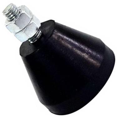 Imagem de 2 Peças Amortecedor Pé Nivelador Sapata De Borracha Parafuso M8x22mm. 