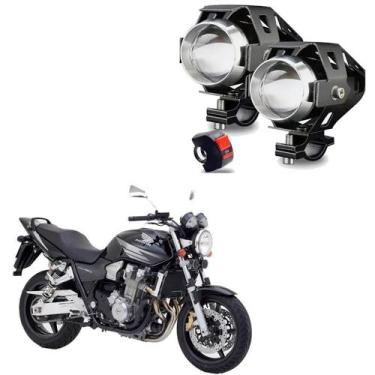 Imagem de Kit Led Farol Milha Moto Honda CB1300 Super Four 2007 2008 U5 - Series