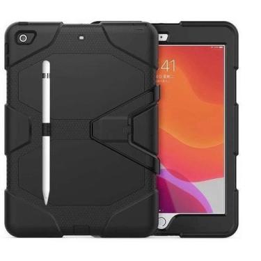 Imagem de 10 Capas Apple iPad 10.2 Anti Impacto Skudo Survivor + Pel - BD Net Co