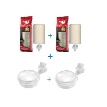 Imagem de KIT 2 Refil Vela Para Filtro Barro São João + 2 Boia - CERAMICA STEFAN