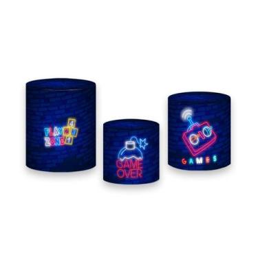 Imagem de Trio de Capas de Cilindro - Jogos Play Zone 006 - Via Cores