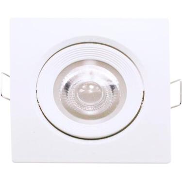 Imagem de Spot Led MR16 Quadrado 5W 3.000K Branca Quente Bivolt Kian