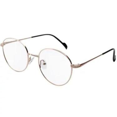 Imagem de Armação Óculos Grau 2 Em 1 Clipon Redondo Masculino Aruba - Shark Ócul