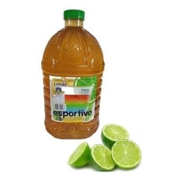 Imagem de 2 Galão De Xarope De Limão Com 5 Litros Ideal Para Bebidas - Esportivo