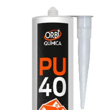 Imagem de Cola Pu 40 Flex Silicone Selante Adesivo 380g Orbi Preto - Orbi Quimic