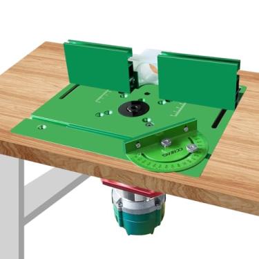 Imagem de Placa de inserção de mesa de alumínio durável, fresadora de precisão, modelos de roteador para bancadas de trabalho, marcenaria, gravação, ferramentas DIY