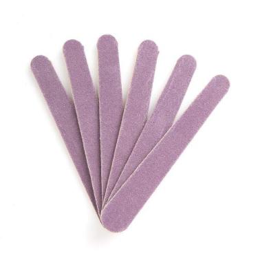 Imagem de Kit Com 6 Mini Lixas De Bolsa Para Unhas Pés E Mãos Bonitta, Roxo