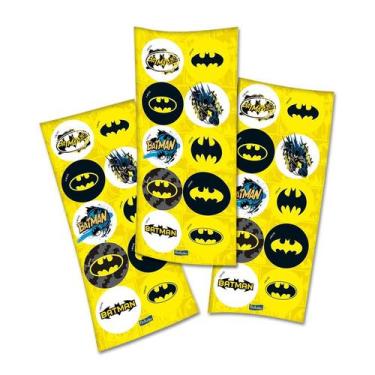 Imagem de 30 Adesivos Redondo Decoração Batman Festas - Festcolor
