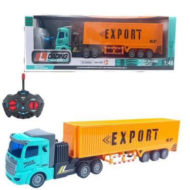 Imagem de Carreta Controle Remoto Caminhão Baú Truck 4 Canais Grd - Str Store