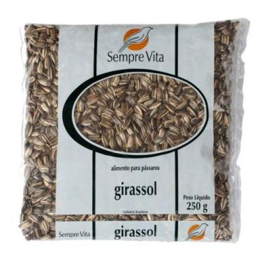 Imagem de Ração Para Pássaros Sempre Vita Girassol Comum - 250g