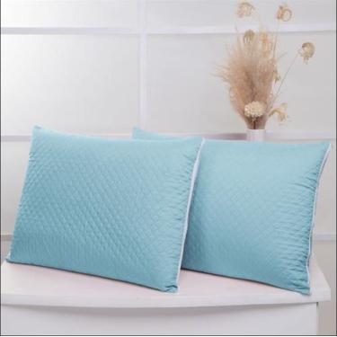Imagem de Kit 02 Porta Travesseiro Matelado 400 Fios 70cm x 50cm Cores Lisas - V