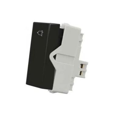 Imagem de Pulsador Interruptor Campainha Tecla 10a Ebony Sleek Preto - Margirius