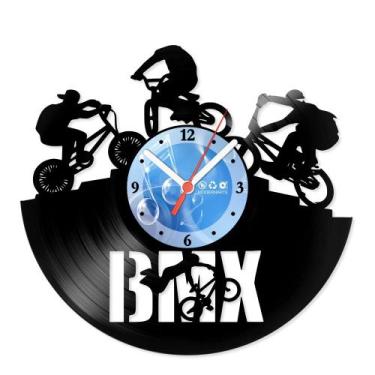 Imagem de Relógio De Parede Disco Vinil Esportes - Bike BMX  - VES-145 - Moderna