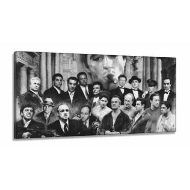Imagem de Quadro Decorativo Scarfaceem Tecido Canvas 130x60 - Wall Frame