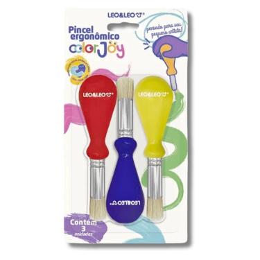 Imagem de Pincel Ergonômico Color Joy C-3 Unidades Leo&leo