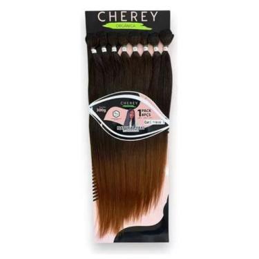 Imagem de Cabelo Natural Yaki Organico Liso Para Entrelace 8 pcs 300g - Cherey, 